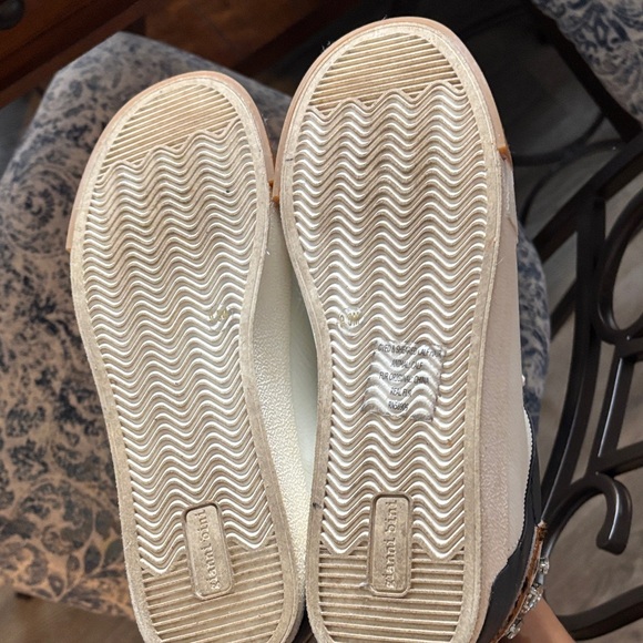 Gianni Bini White and Black Embellished Sneakers - Picture 3 of 5